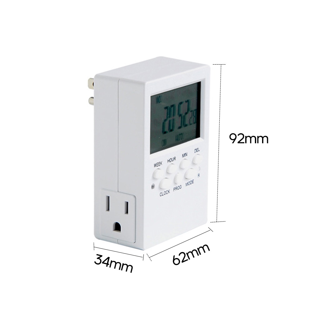 Electronic Digital Timer Socket Countdown Time Setting Switch Plug-in Programmable Time Controller Intelligent Timing Socket