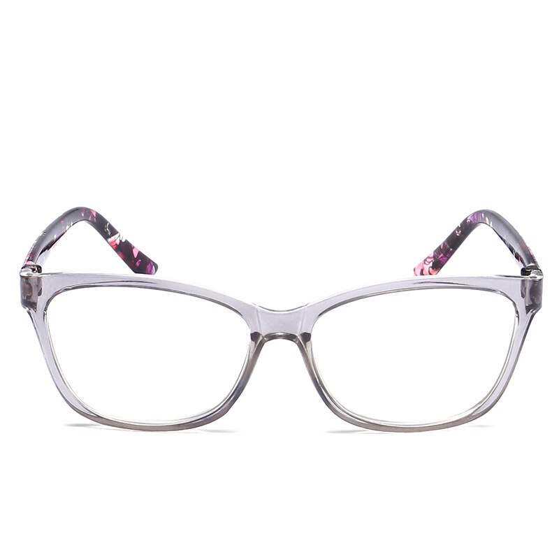 Iboode Trendy Cat Eye Leesbril Mannen Vrouwen Unisex Computer Bril Straling Oogbescherming Eyewear + 1.0-4