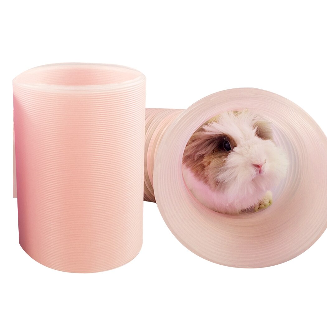 Kæledyr tunnel dejlig plast kanin tunnel kæledyr legetøj kanin ilder hamster marsvin hamster legetøj tunnel til lille kæledyr: 1