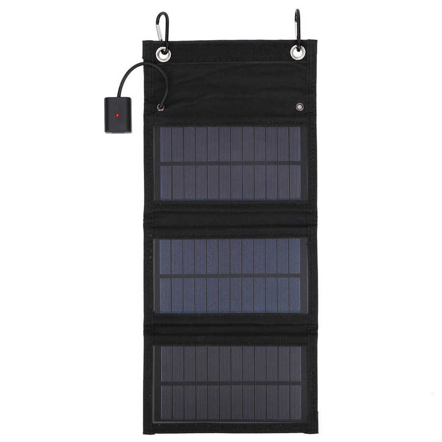 15W Portable Solar Panel Foldable Pack Waterproof Solar Panels for Tourism and Hiking