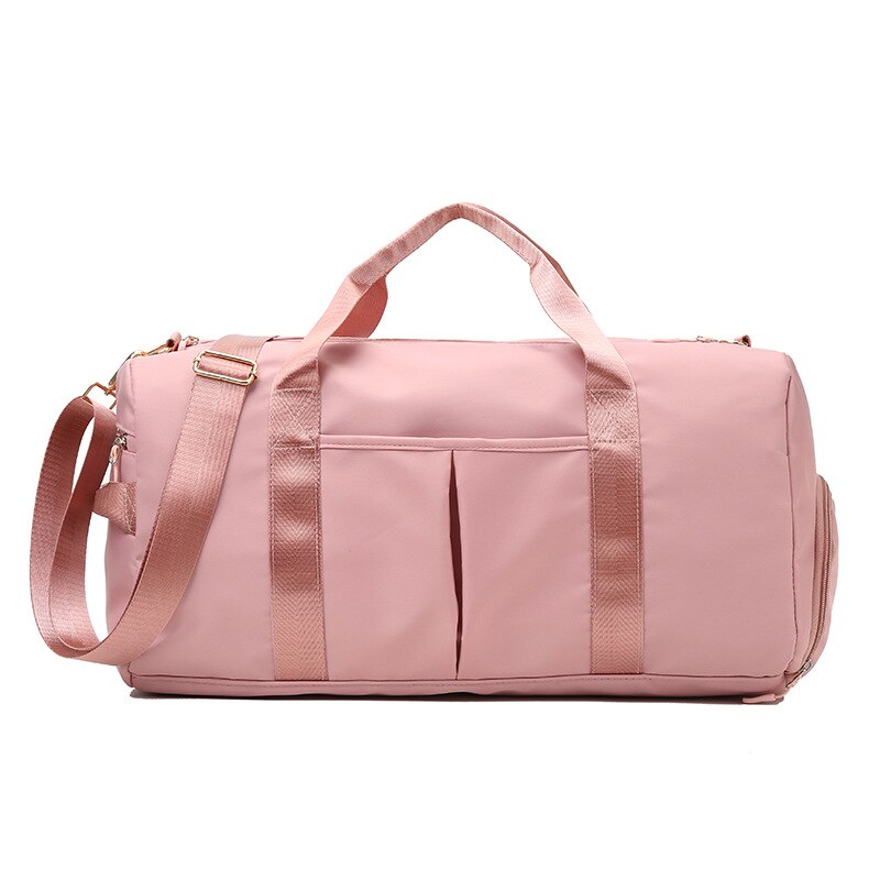 Dry Wet Depart Sports Training Gym Bag Men,Waterproof Fitness Yoga Bags Women,Unisex Outdoor Travel Luggage Bags: pink