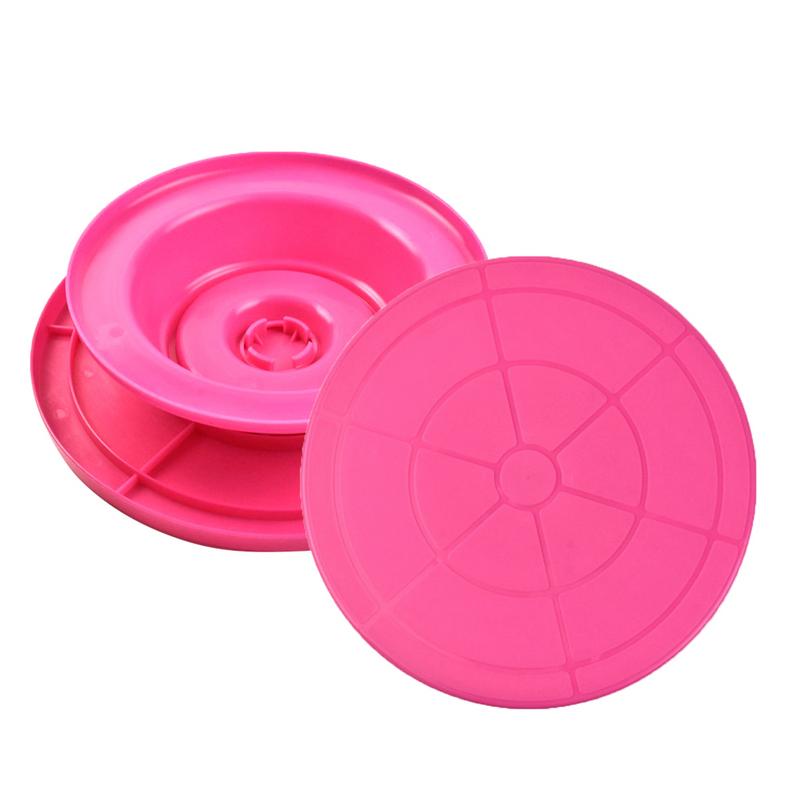 Plastic Cake Turntable Rotating Cake Plastic Dough Knife Decorating 10 Inch Cream Cakes Stand Cake Decor Rotary Table