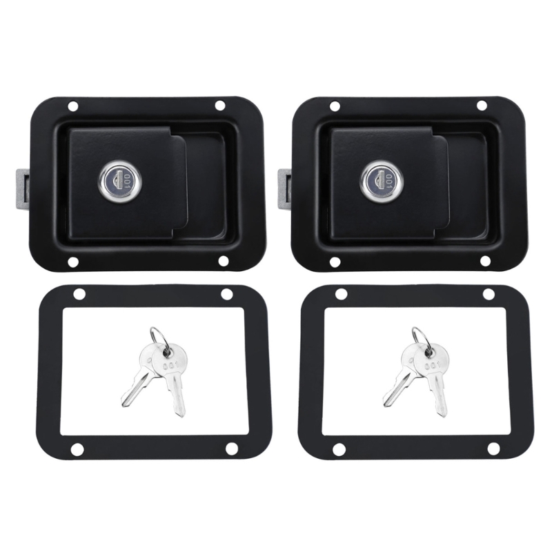 Upgrades Door Lock Trailer Entry Handle Latches Door Lock Replacement Simple Installs for Travel Trailer & Security: Red