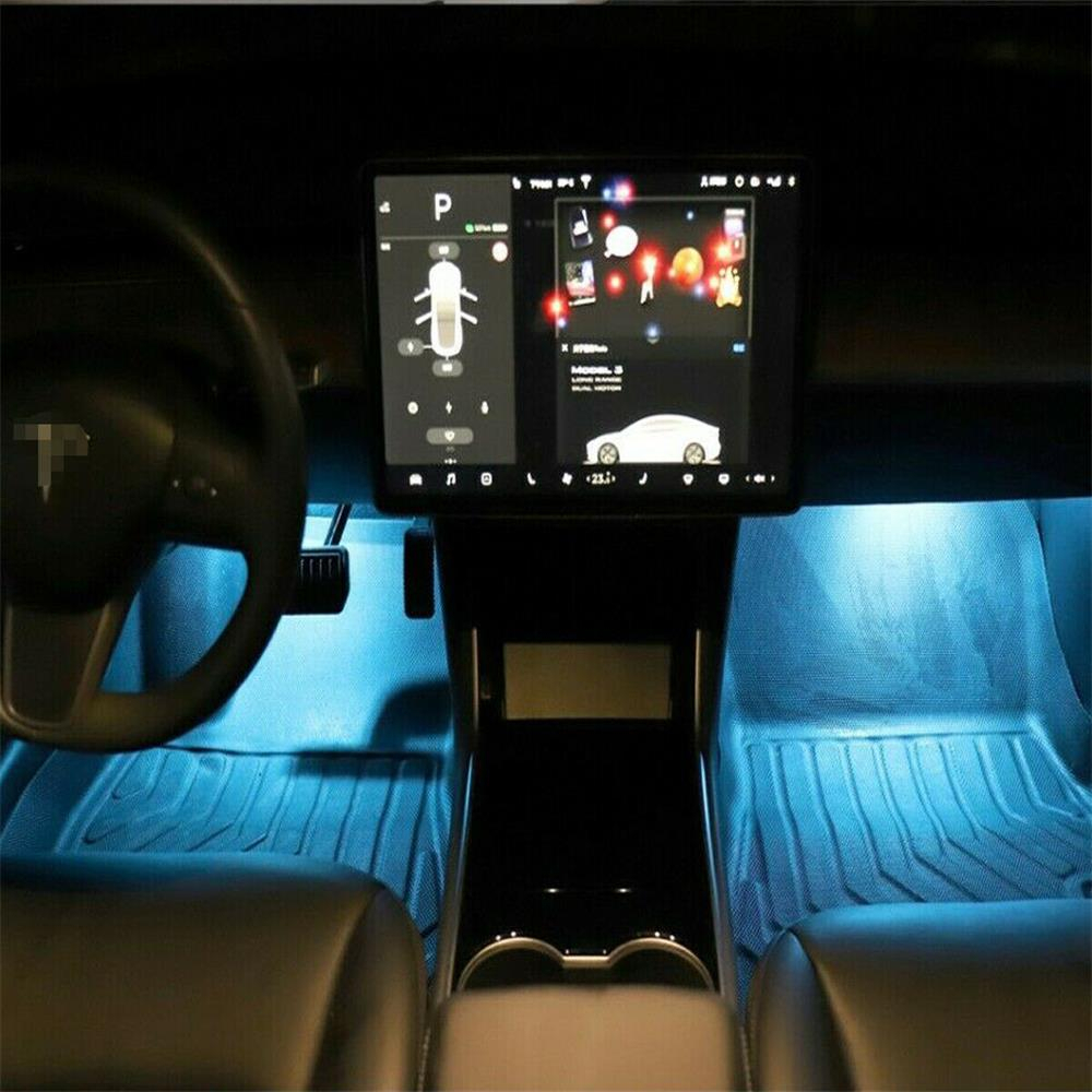 4Pcs Car Upgrade LED Interior Light Bulbs For Tesla Model 3 Model S Model X Easy Plug Replacement Indoor Trunk Light LED Light