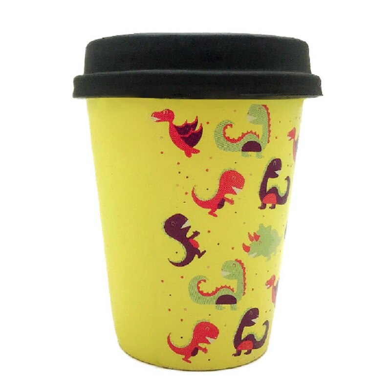 Pu Simulatie Dinosaurus Koffie Cup Squishy Stress Reliever Squishy Langzaam Stijgende Squeeze Speelgoed Voor Kinderen Volwassen 10*8cm