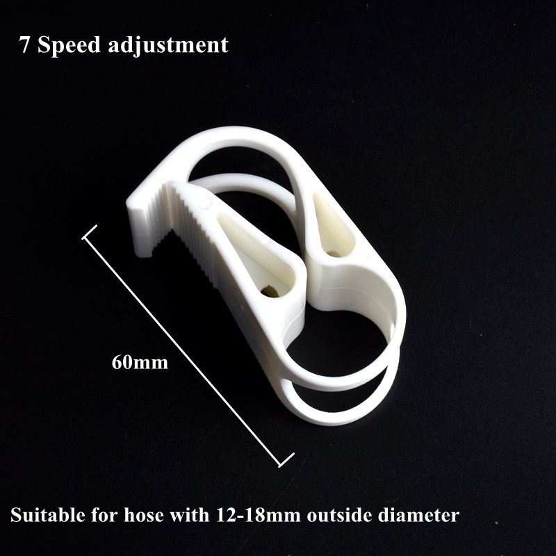 1~5 pcs Hose Flow Regulator Robert Clip Water Clip Bottle Drip Flow Rate Regulator Aquarium Garden Irrigation Hose Switch Damper: Silver / 1''