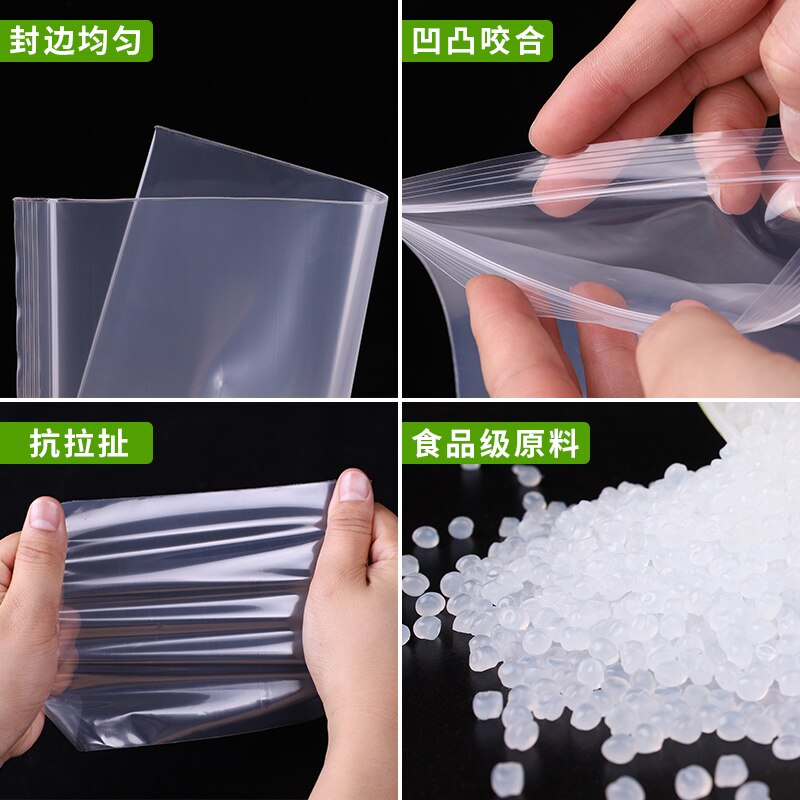 Plastikowa torba, szczelnie zamykana torebka, opakowanie strunowe, pe małe przezroczyste zagęszczane torby, plastikowa żywność zaplombowana konserwacja, worek robić pakowania, duża