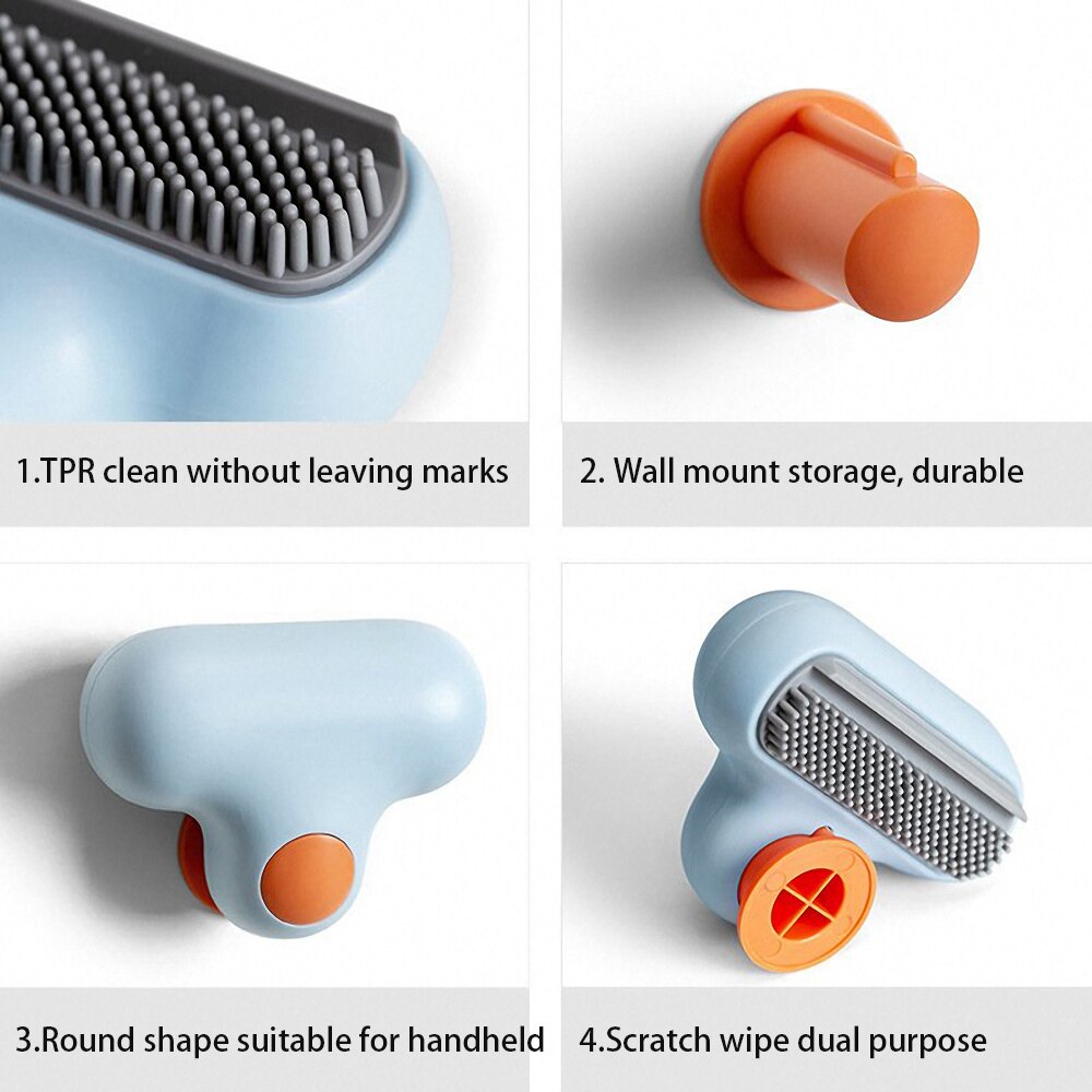 Mini t form spejl visker badeværelse glas visker skraber væg sugehængende vindue spejl rengøringsbørster husholdningstilbehør