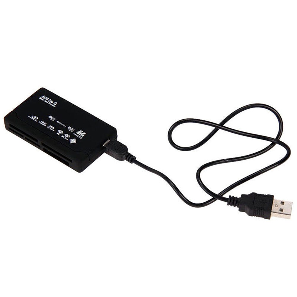 Lecteur de cartes USB 2.0, adaptateur SD, avec support TF et CF, SD, Mini, SDHC, MMC, MS, XD