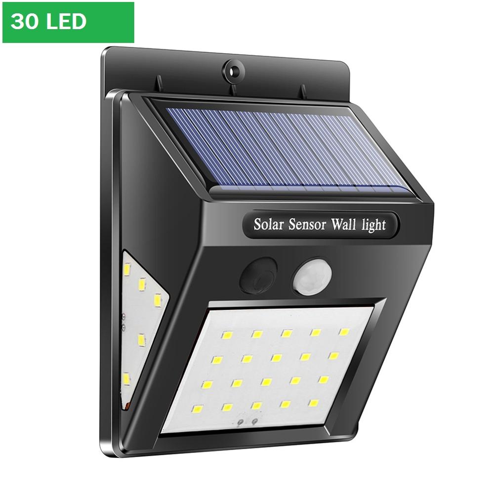 30/40LED Solar Light Motion Sensor Waterdicht Yard Path Outdoor Tuin Lamp Voor Tuin Decoratie Straat Lantaarn: 1pcs 30 LED