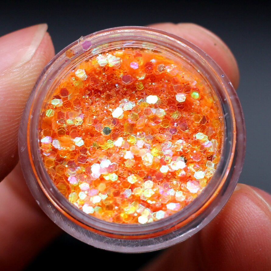 1 ask röd holografiska paljetter glitter skimmer diamant 12 färger ögon glänsande hud highlighter ansikte kropp glitter festival makeup  #05