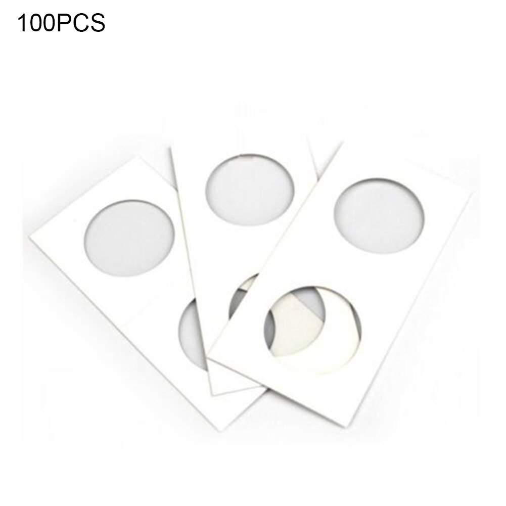 100Pcs/Set Cardboard Display Storage Holder Collection Supplies for 40x40mm Coin Держатель картонных монет: Default Title