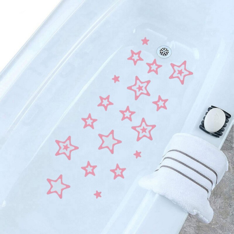20pcs Anti-Slip Shower Stickers Bath Safety Strips Waterproof Non Slip Strips Stickers for Bathtubs Showers Stairs Floor Kitchen: c
