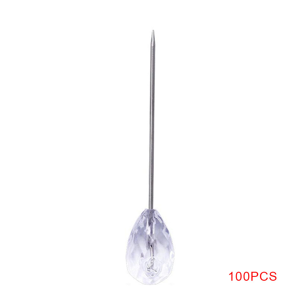 100 Stuks Corsages Naaien Pinnen Bruiloft Bloemen Boeket Pins Dressmaking Sieraden Componenten Bloem Decoratie: 5.2cm