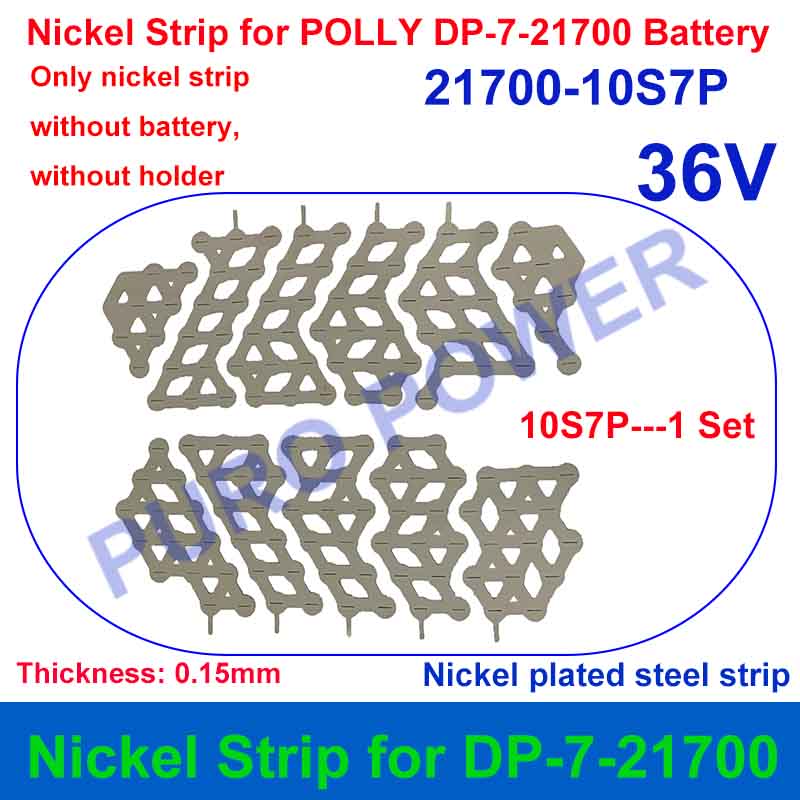 Nickel Strip For Polly DP Battery 36V 48V 52V 10S 13S 14S Thickness 0.15mm for DIY DP-6 DP-9 DP-2170-5C E-Bike Battery Pack: DEEP BLUE