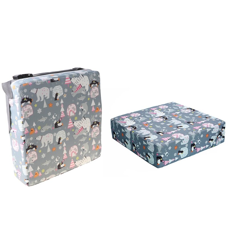 Portable High Chair Pad Booster Travel Dining Room Adjustable Detachable Washable Thicken Sponge Seat Cushion for Toddler L4MC