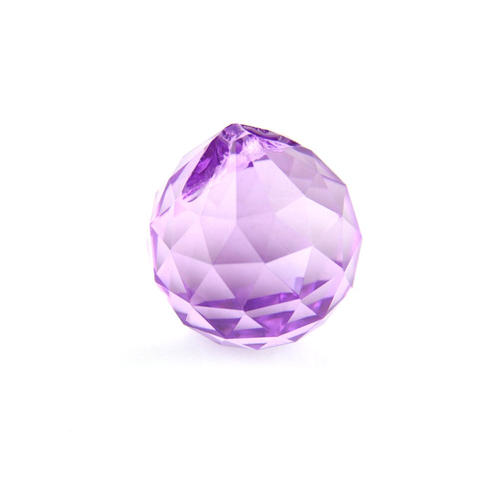 Sfera Di Vetro 40 Mm Per Lampadari - Cristallo Sfaccettato, Tutti I Colori, Prisma Acchiappasole, Per Decorazioni Fai-da-te
