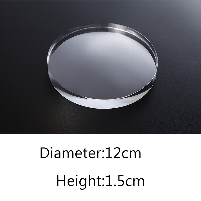 Transparent Acrylic Geometric Photo backdrop Props Cube Cuboid Cylindrical Glass Ball Photography Background Plate Decoration: PEACOCK BLUE