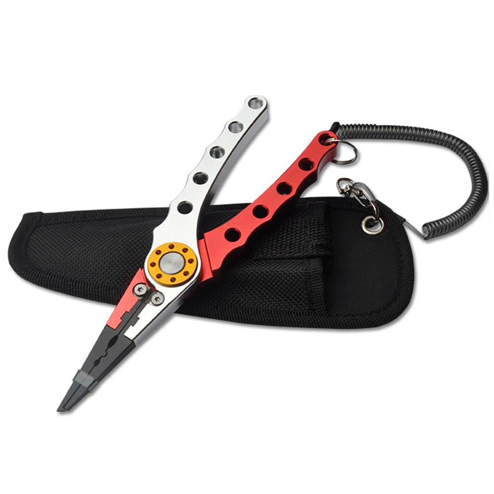 Alicates de pesca, tijera, línea trenzada, cortador de señuelos, removedor de anzuelos, herramienta para cortar pescado, pinzas, tijeras, alicates de pesca, 7 colores: 02