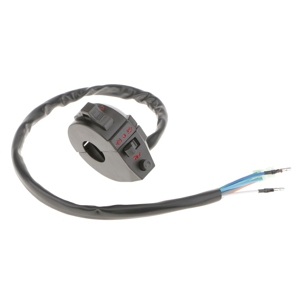 Alumiininen vedenpitävä moottoripyörän ohjaustangon ohjauskytkin hätävalojen suuntavilkkukytkimelle