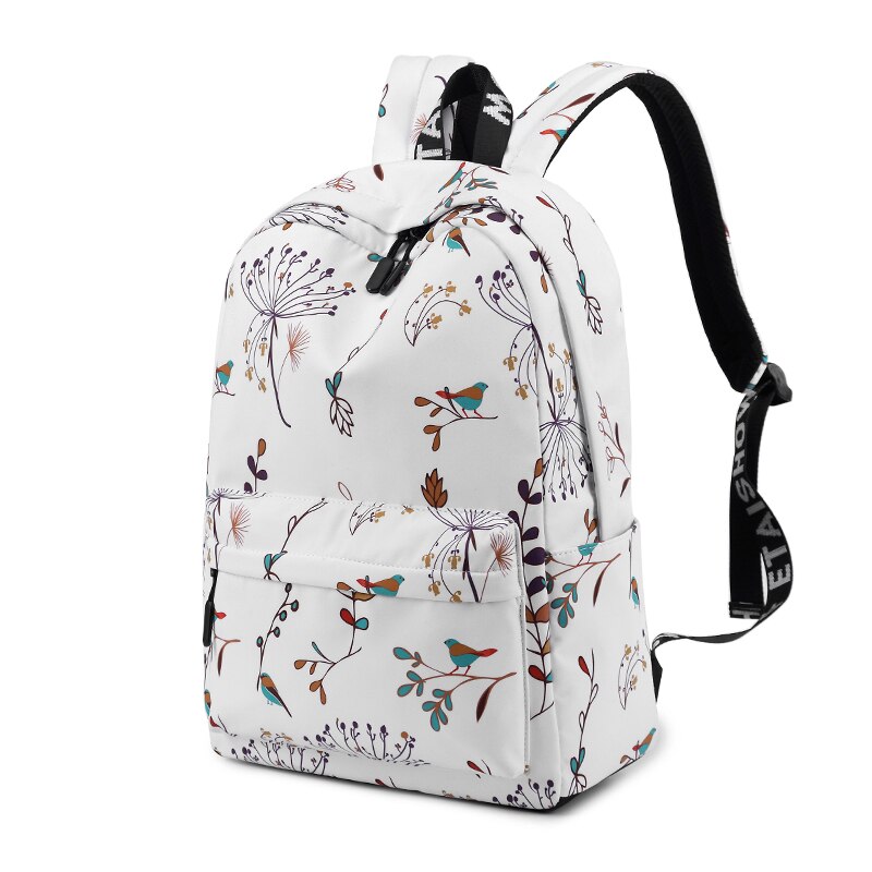 lässig Wasserdichte Frauen Rucksack Blume Druck Mädchen Hochschule Laptop Bookbags Dame Reise Bagpack