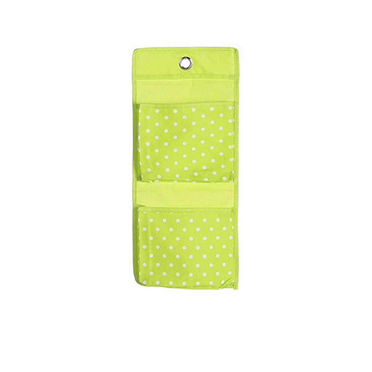 Sac de rangement suspendu à pois imprimé ménage pliable armoire porte murale dos sac suspendu Ditty sac marchandise étagère organisateur: green / 4