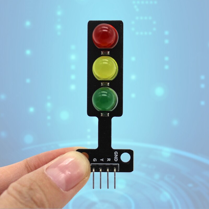 Led Traffic Light Module 5V Digital Signal Output Ordinary Brightness 3 Light Separate Control