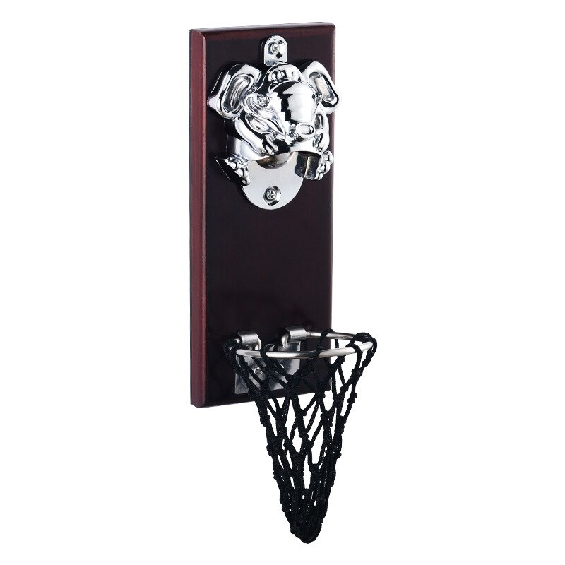 1Pc Wijn Bier Flesopener Muurbevestiging Fles Basketbal Flesopener Met Embedded Magnetische Cap Catcher In Effen Opener