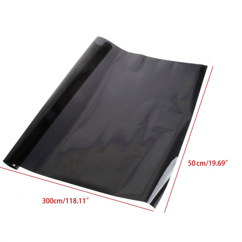 Dark Black Car Window Tint Film Inside One Way Glare Control Anti Heat Auto Summer Solar Protection Privacy Bathroom Home Use