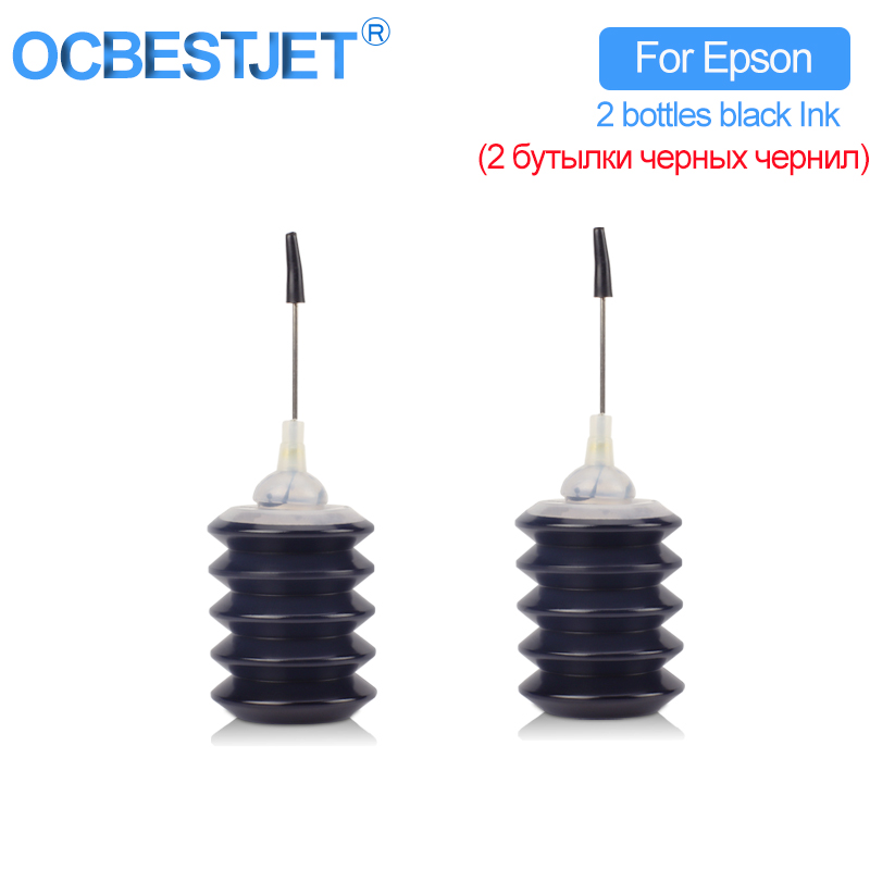 30Ml Zwarte Refill Dye Inkt Compatibel Voor Cartridges En Ciss Voor Epson Hp Canon Brother 4 Kleur Inkjet Printer: 30mlx2 For Epson
