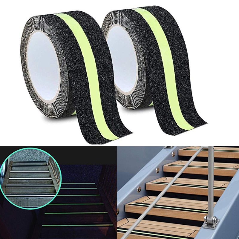 Luminous Tape Safety Grip Tape Strong Adhesive Safety Traction Tape PVC Warning Tape Stairs Floor Anti-slip Indoor