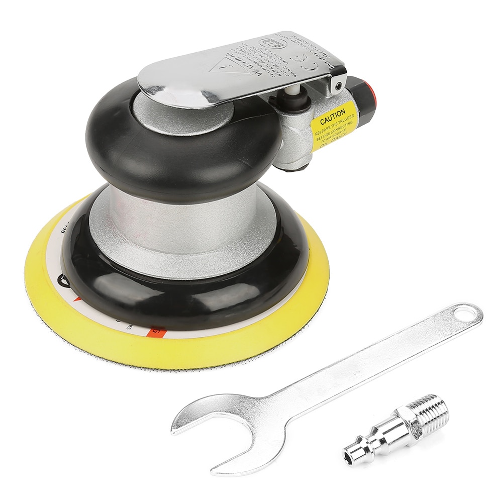 Air Sander AT-780 4" Air Random Orbital Sander Round Polisher Pneumatic Hand Sanding Tool Air Sanders