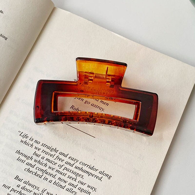 Effen Kleur Klauw Clip Grote Barrette Krab Haar Klauwen Bad Clip Paardenstaart Clip Voor Vrouwen Meisjes Haar Accessoires: 0018-A2-8cm