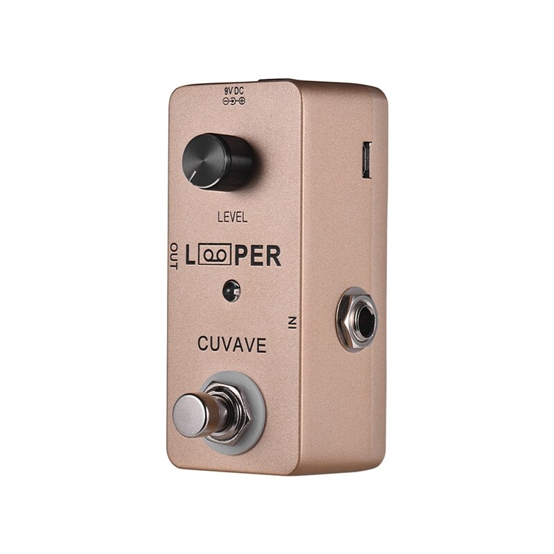 CUVAVE Mini Guitar Loop Looper Pedal Max. 5 Minutes Recording Time Unlimited Overdubs Full Metal Shell: Default Title