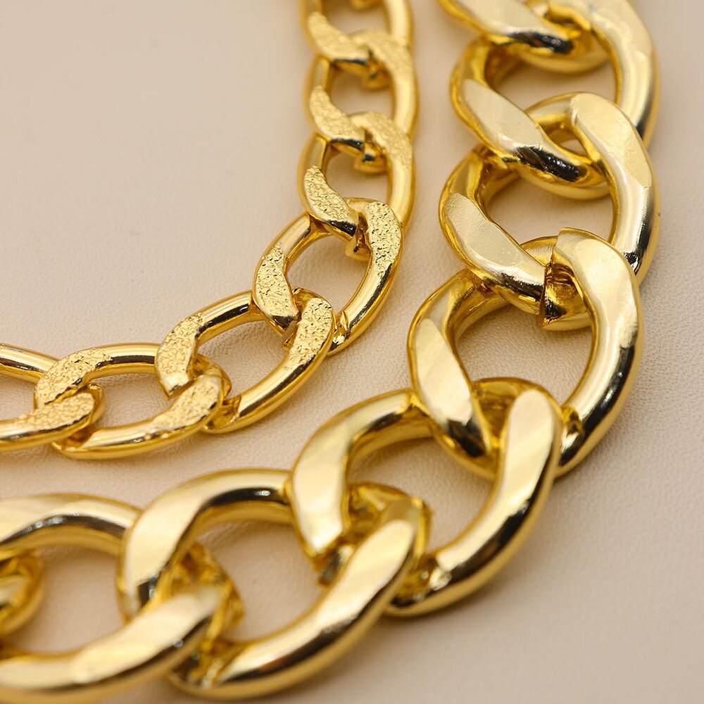 Punk curb cubana chain pulseiras conjunto para mulher miami boho grosso charme pulseiras pulseiras moda jóias