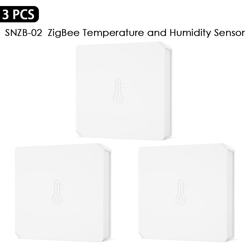 Sonoff Zigbee Temperatur Und Feuchtigkeit Sensor SNZB-02 Arbeit Mit Ewelink Zbbridge Alexa Google HomeAssistant ZHA MQTT Verfügbar: 3 Einheiten