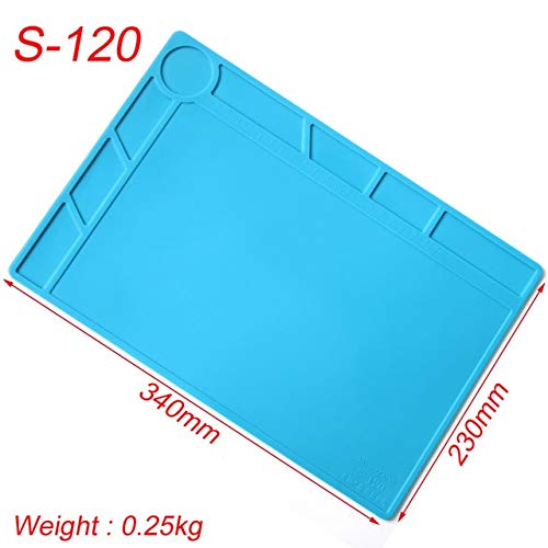 ESD Heat Insulation Working Mat Heat-resistant BGA Soldering Station Repair Insulation Pad Insulator Pad Maintenance Platform: S120