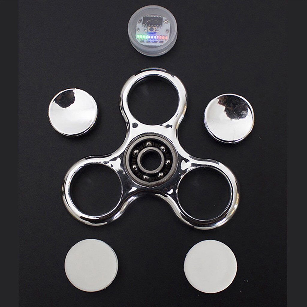 6 Kleuren Led Lichtgevende Fidget Spinner Veranderingen Hand Spinner Golw In Het Donker Stress Relief Speelgoed Voor Kids