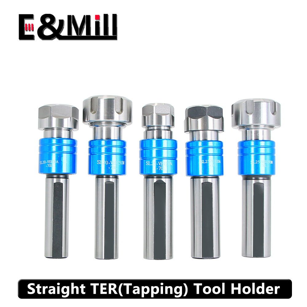 C20 C25 C32 straight shank tool holder ER16 ER20 ER25 ER32 VER TER retractable tapping floating tool holder for cnc lathe drill