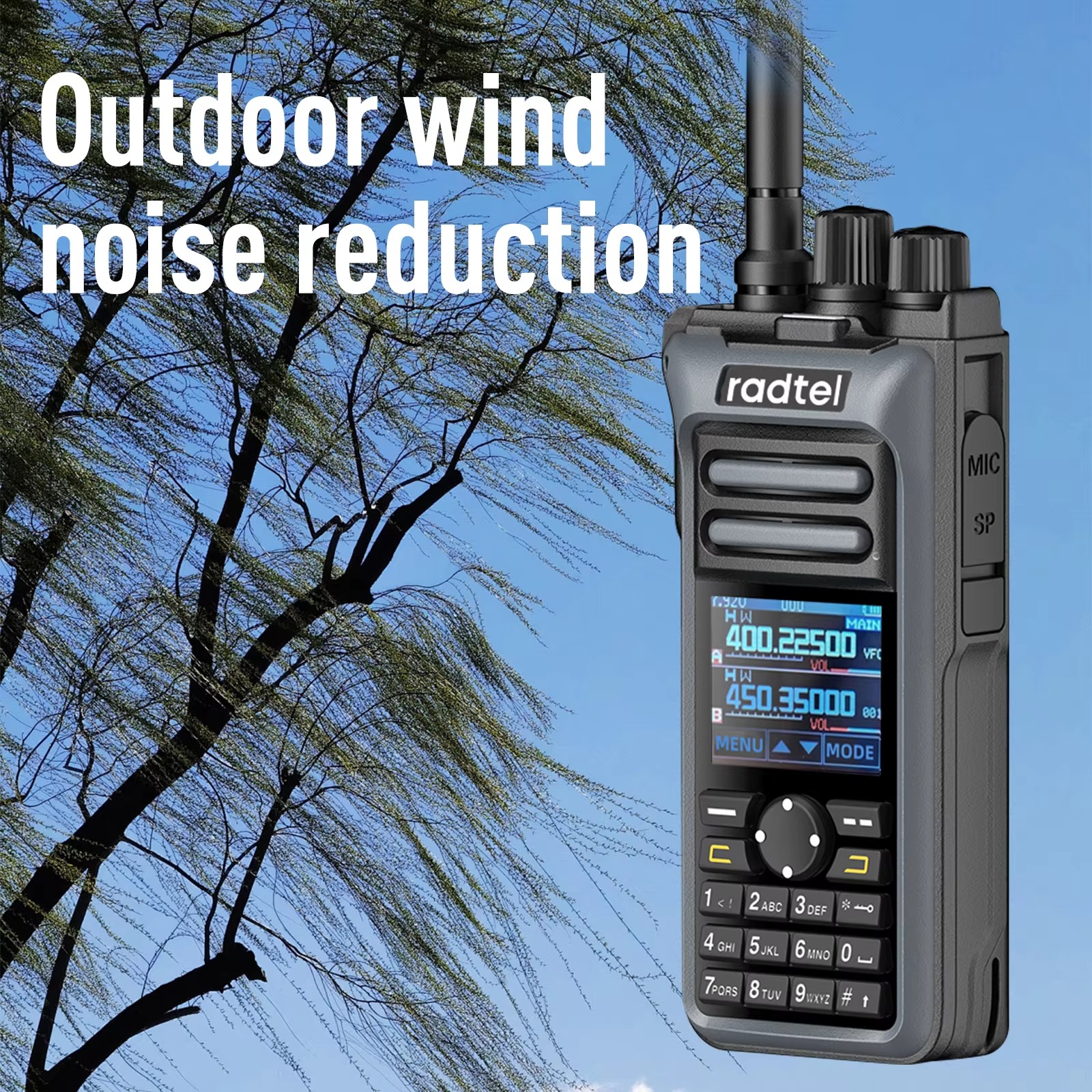 Radtel RT-752 10w air band walkie talkie voll band amateur ham radio 250ch ht USB-C batterie noaa fm am aufnahme vibration