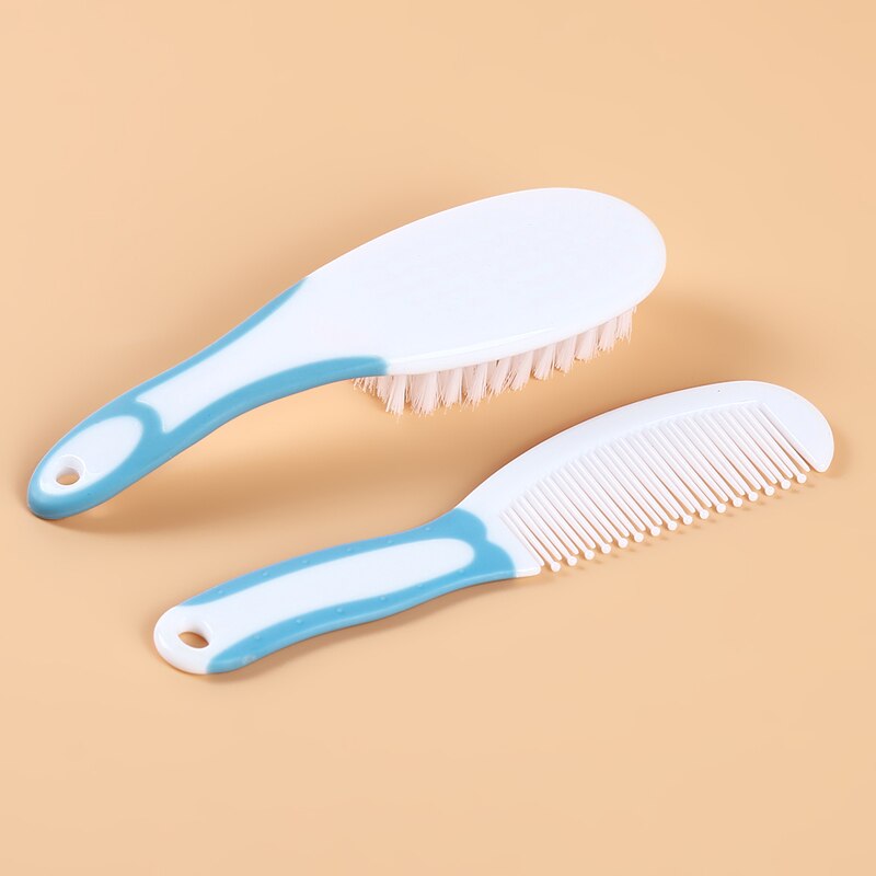 Baby Care Comb Set Loves 2pcs Portable Soft Newborn Baby Hair Brush Comb Hairbrush Sets Head Massager