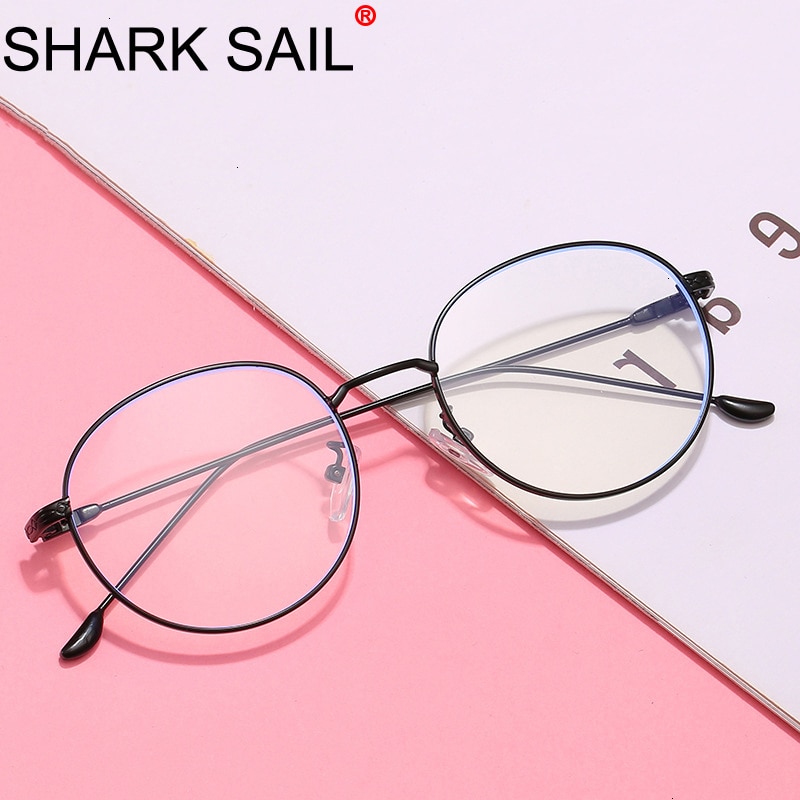 Tiburón vela gafas negras cristales de teléfonos móviles radiación luz azul hombres espejo plano gafas de ordenador Anti Rayo Azul gafas transparentes