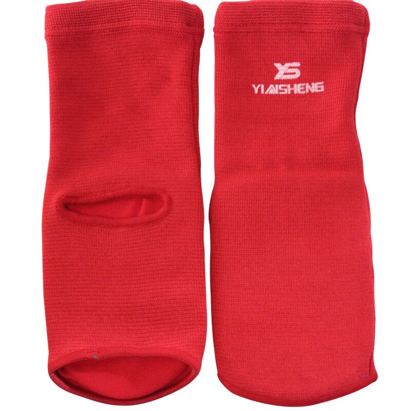 Protège-tibia en coton de karaté/Sanda/Taekwondo/Muay Thai/Leggings de boxe soutien de la cheville Protection équipement d'accolade de pied