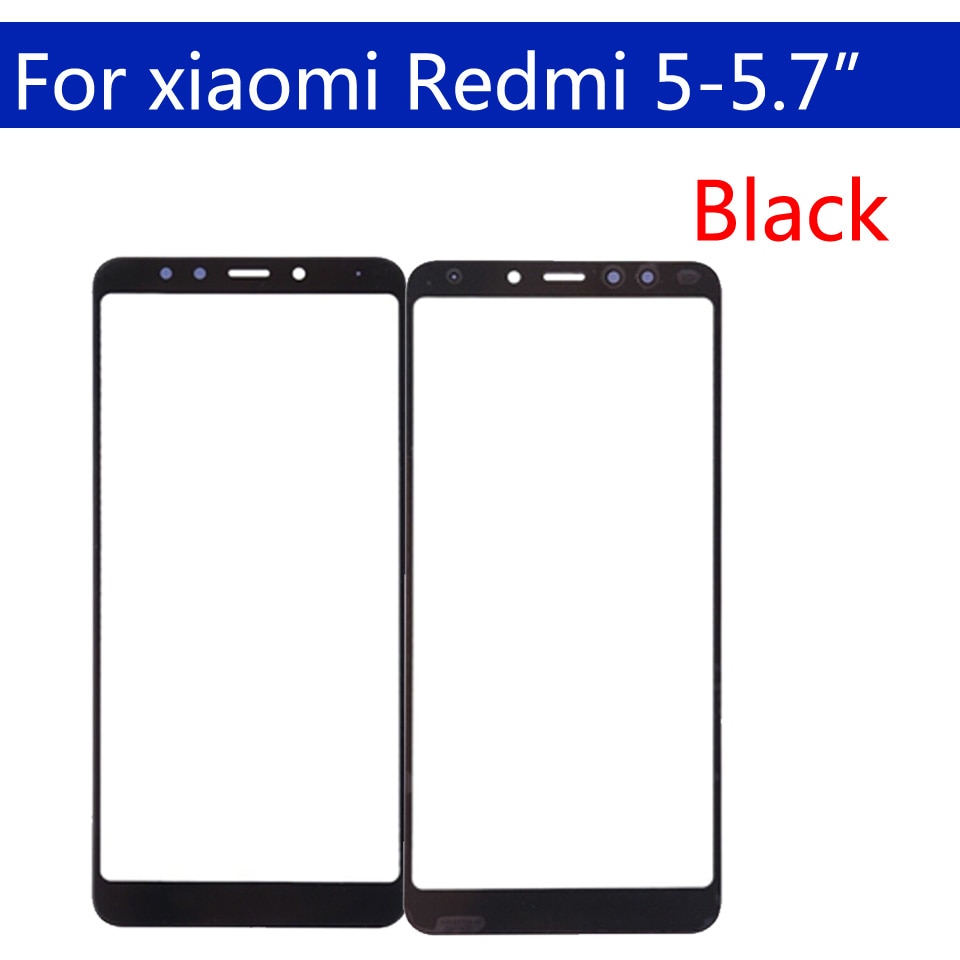 Redmi5 Voorpaneel Voor Xiaomi Redmi 5 Redmi5 Touch Screen Voorpaneel Glas Lens Outer Glas Voor Redmi 5 Plus 5 Plus