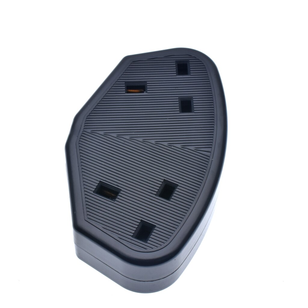 2 gang UK Standard Detachable Female Socket 13A British Power Cord Rewirable Connector 2 Outlet Socket