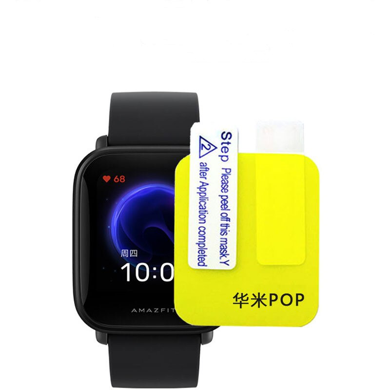 Película protetora de tpu macio para xiaomi amazfit bip u/u pro/pop, película protetora completa para smartwatch huami pop/pop pro