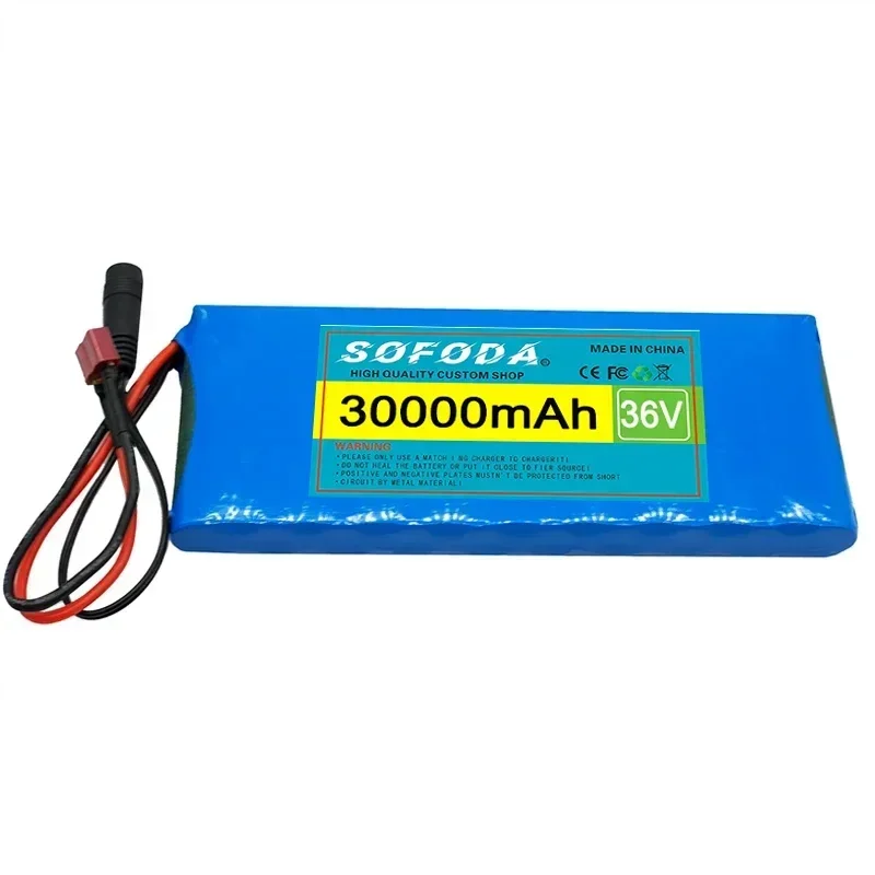 36v 10 s 1p accupakket 18650 30ah oplaadbare lithium-ionbatterijen elektrische auto fiets scooter 20a bms 500w
