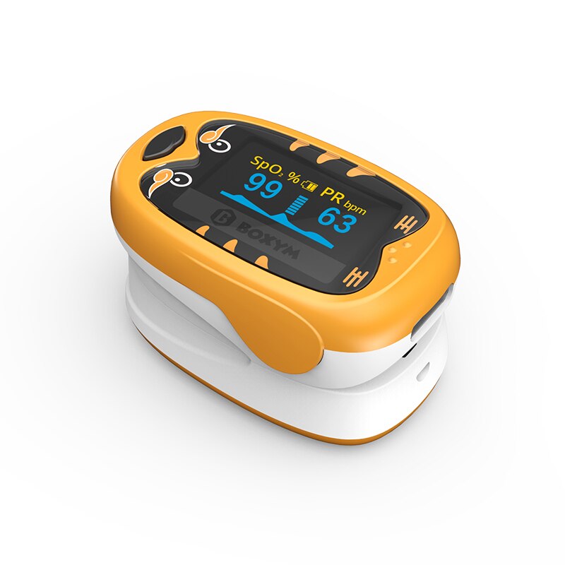 Child Pediatri Portable Pulse Oximeter Finger Oxygen SpO2 Saturation Monitor and Pulse Rate USB Rechargeable