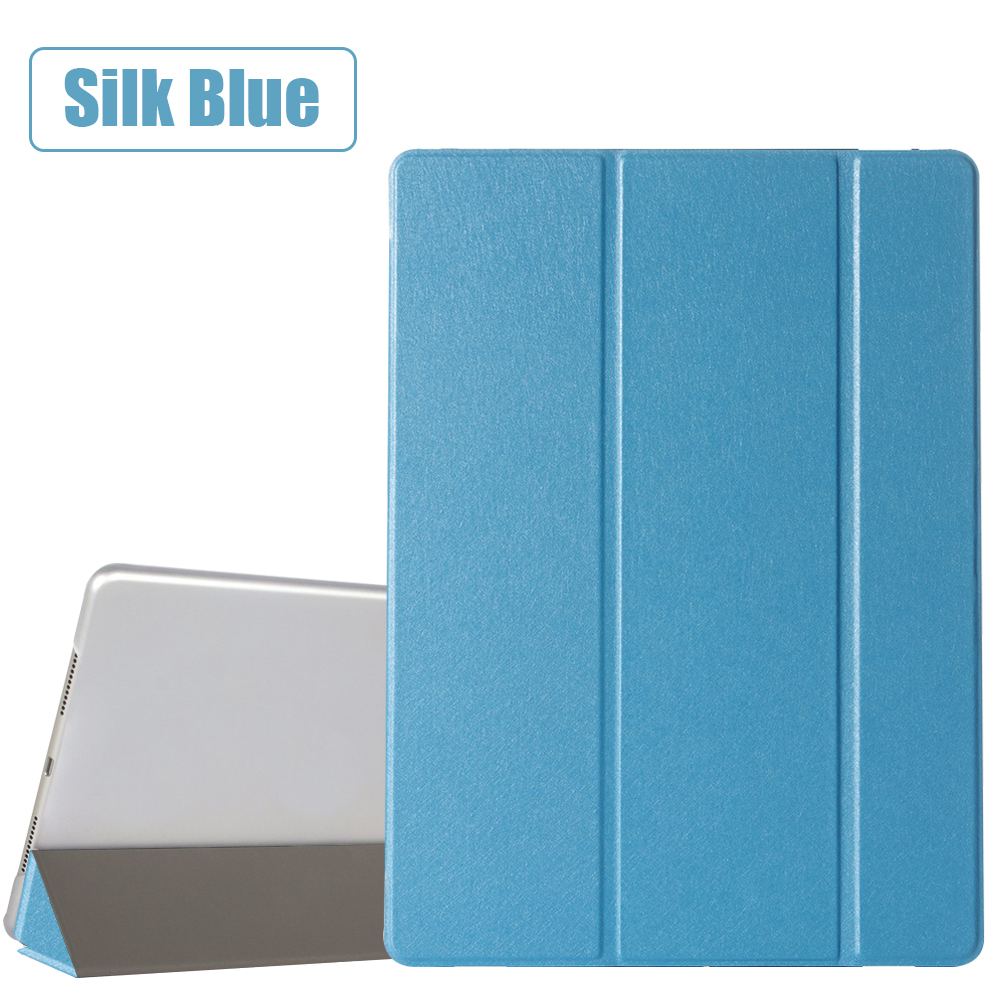 Tablet fall für Apple ipad Pro 9,7 Smart schlaf wake up Tri-falten Voller Protective flip-cover ständer für A1673 A1674 A1675: Silk Blue