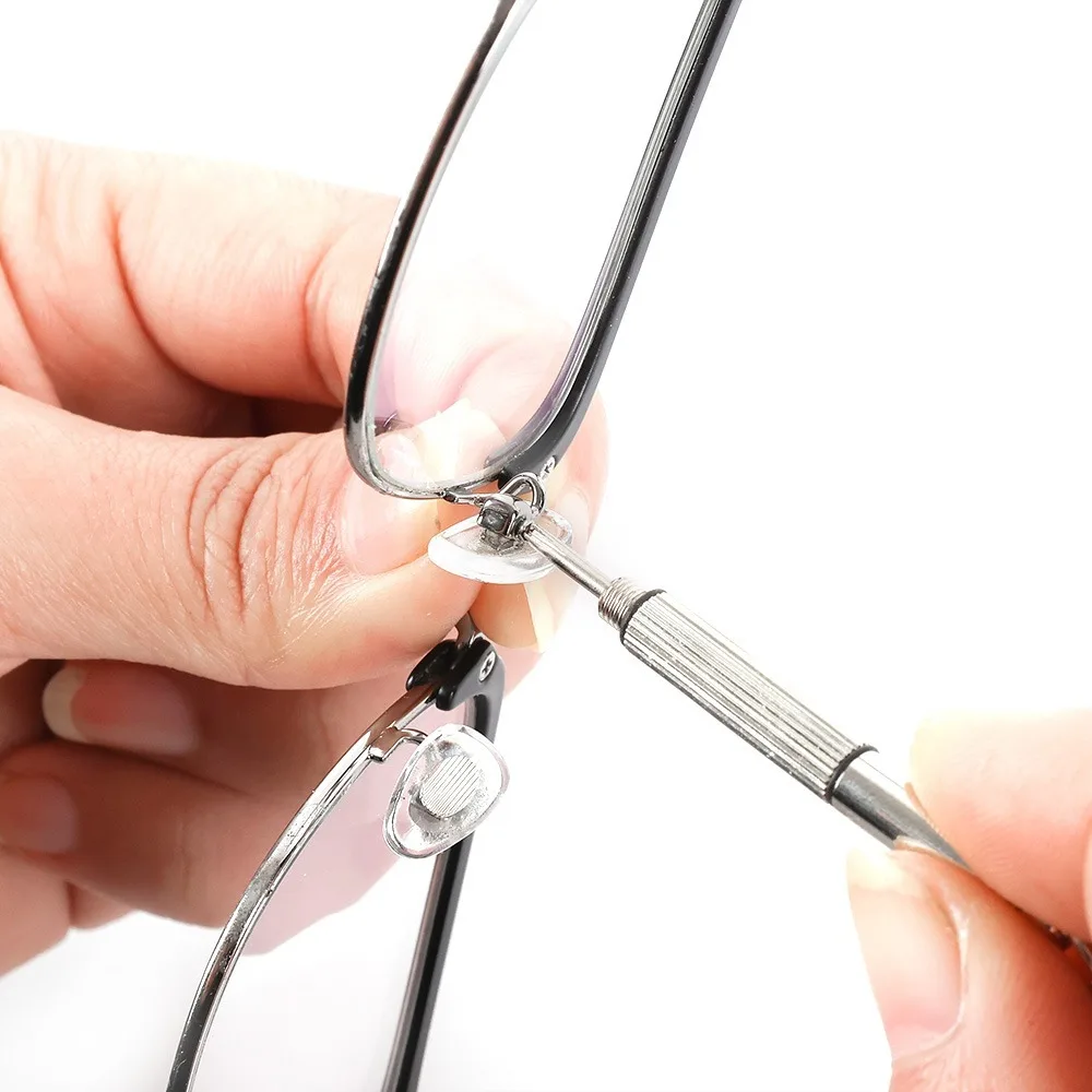 Stahl Brillen Schraubendreher Brillen Schraubendreher Uhr Reparatur Kit mit Schlüsselbund Tragbare Hand Werkzeuge Präzision Schraubendreher Werkzeuge